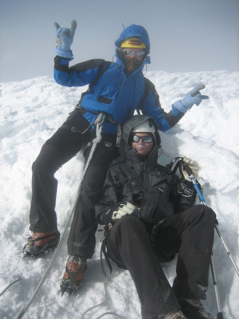 På toppen av Cotopaxi (5897 m), Ecuador, 2012