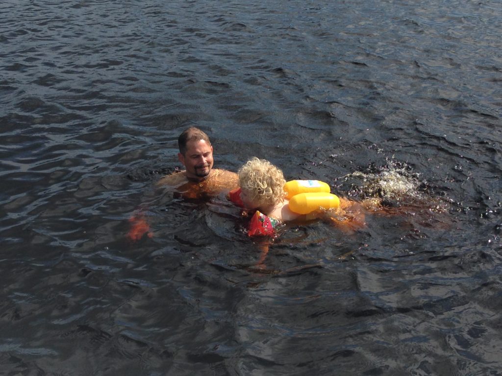 Simmar med pappa
